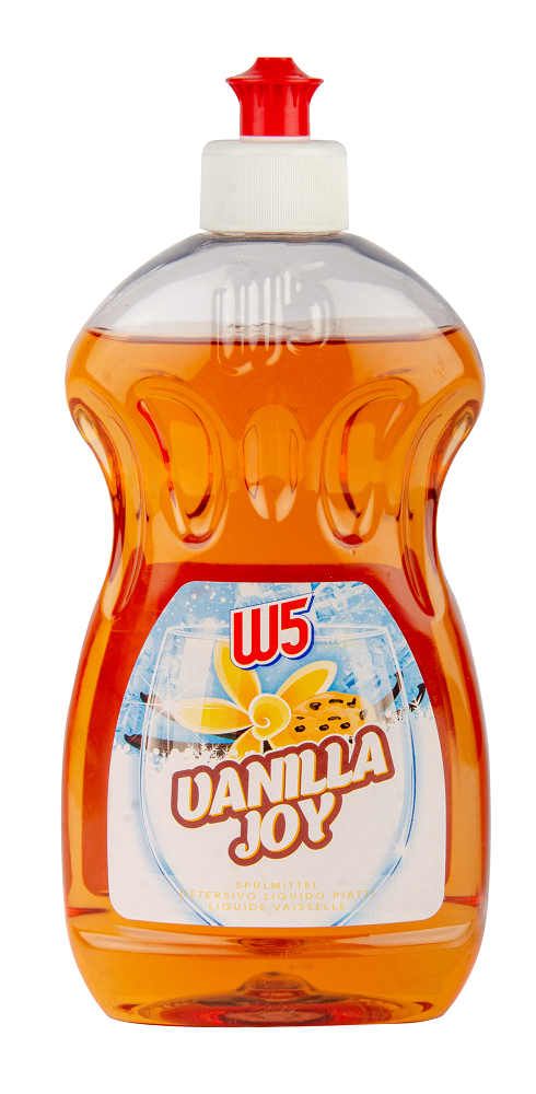 Средство для мытья посуды W5 Vanilla Joy 500 мл Средство для мытья посуды W5 Vanilla Joy 500 мл
