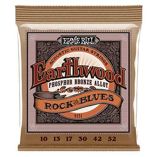 Струны Ernie Ball 2151 Earthwood Phosphor Bronze 10-52 Rock and Blues (351)