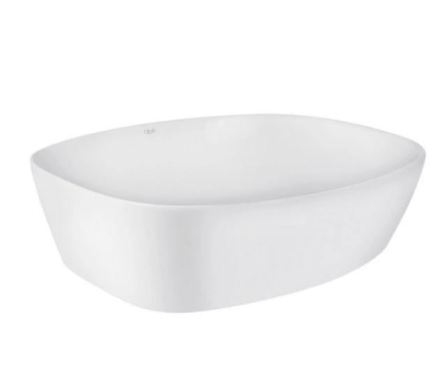Раковина Qtap Cardinal 600х380х140 мм овальная без донного клапана White (QT04116257W)