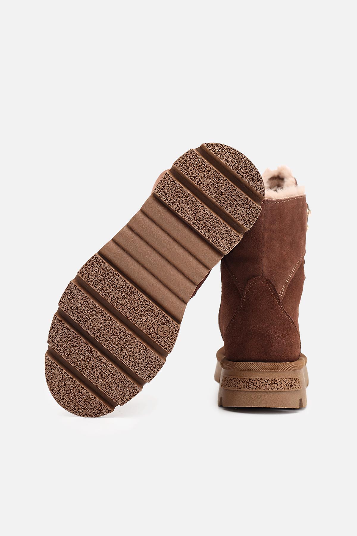 Ботинки женские Yuki ЦБ-00280991 р. 37 Шоколад (SKT001076884) - фото 6 Ботинки женские Yuki ЦБ-00280991 р. 37 Шоколад (SKT001076884) - фото 6
