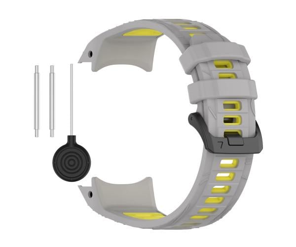 Ремінець Sport Silicone Dual Color для Garmin Enduro 2/3/Tactix 7/Instinct 3 зі шпилькою 50 мм 26 мм​​​ Сіро-жовтий