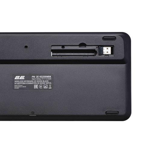 Клавиатура 2E KS250WBK WL BT Black (13103460) - фото 6