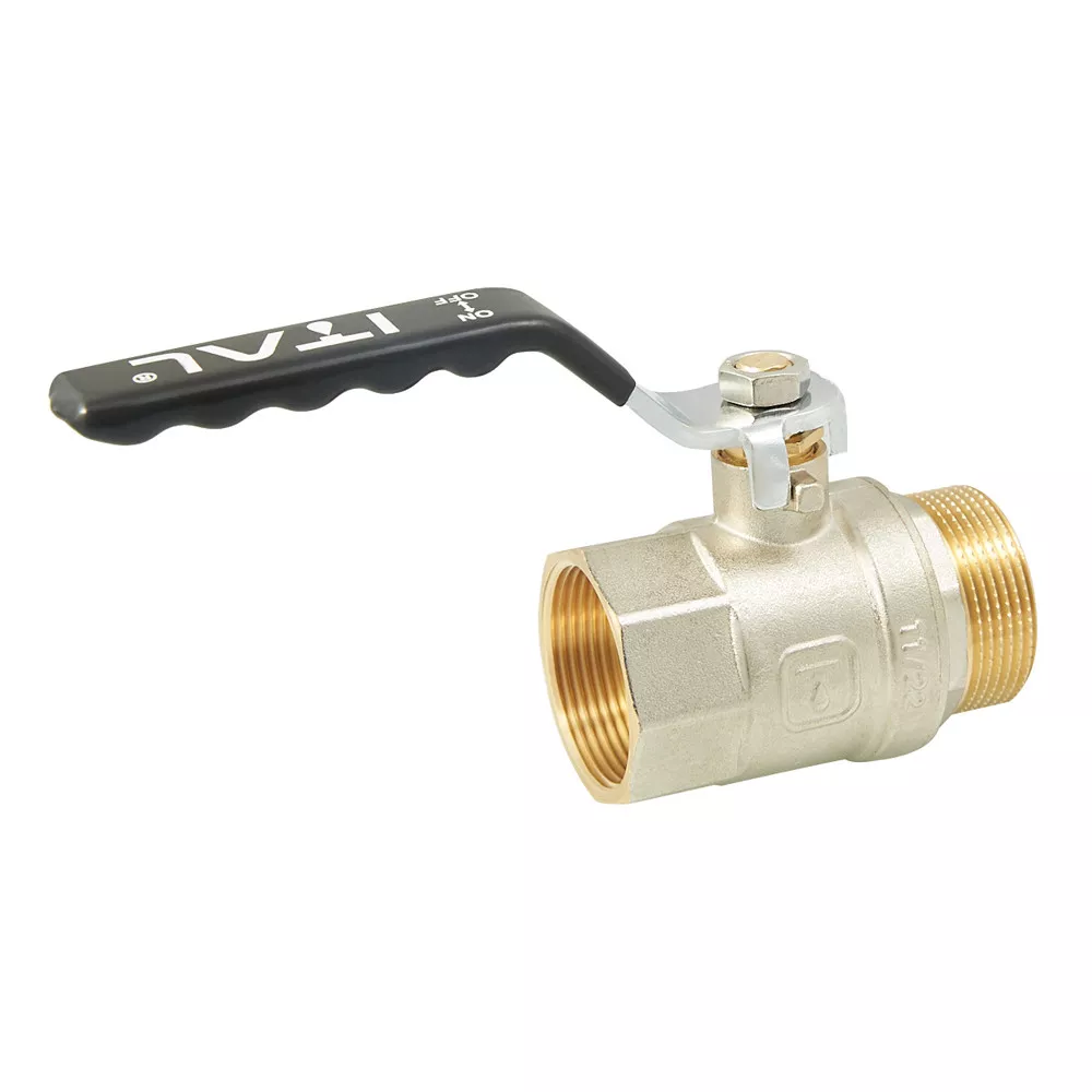 Кран шаровый ITAL PN25 ВЗ ручка 1-1/2" Никель (1046057) - фото 2