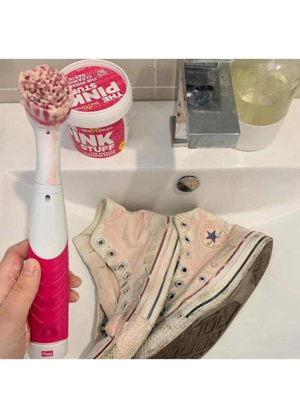 Набір для прибирання The Pink Stuff The Miracle Scrubber Kit електрична щітка з 4 насадками - фото 3