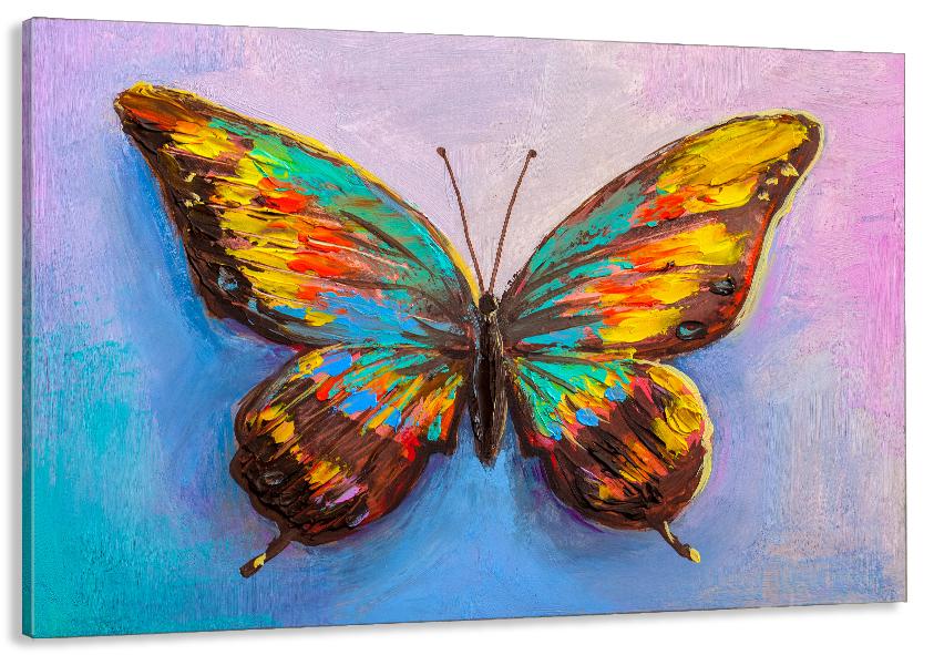 Картина на холсте в гостиную/спальню Бабочка 30х60 см (MLP_58) Картина на холсте в гостиную/спальню Бабочка 30х60 см (MLP_58)