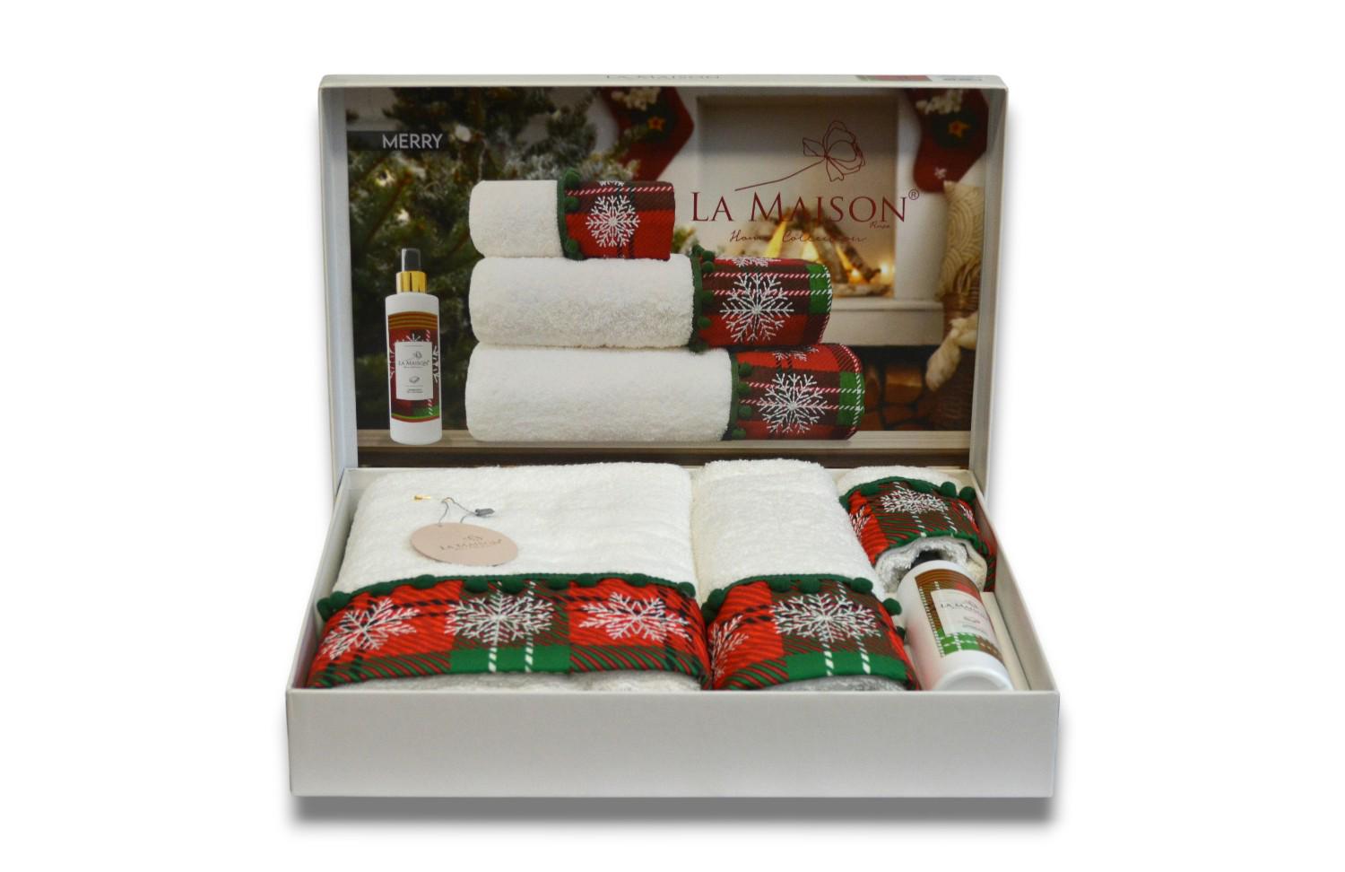 Подарунковий набір рушників La Maison d'Armorine 3 шт. з ароматом Merry 30486 (29657105) - фото 2