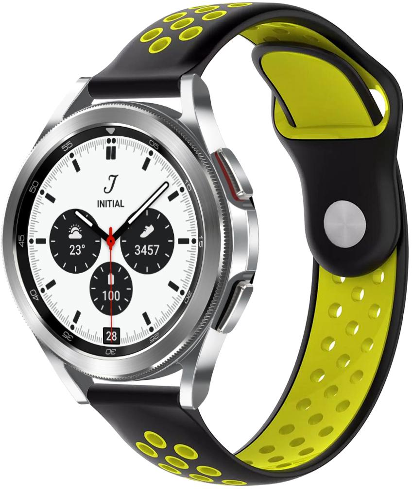 Ремінець Sport для Galaxy Watch 4 Classic 42 мм Black Yellow (23480-61) Ремінець Sport для Galaxy Watch 4 Classic 42 мм Black Yellow (23480-61)