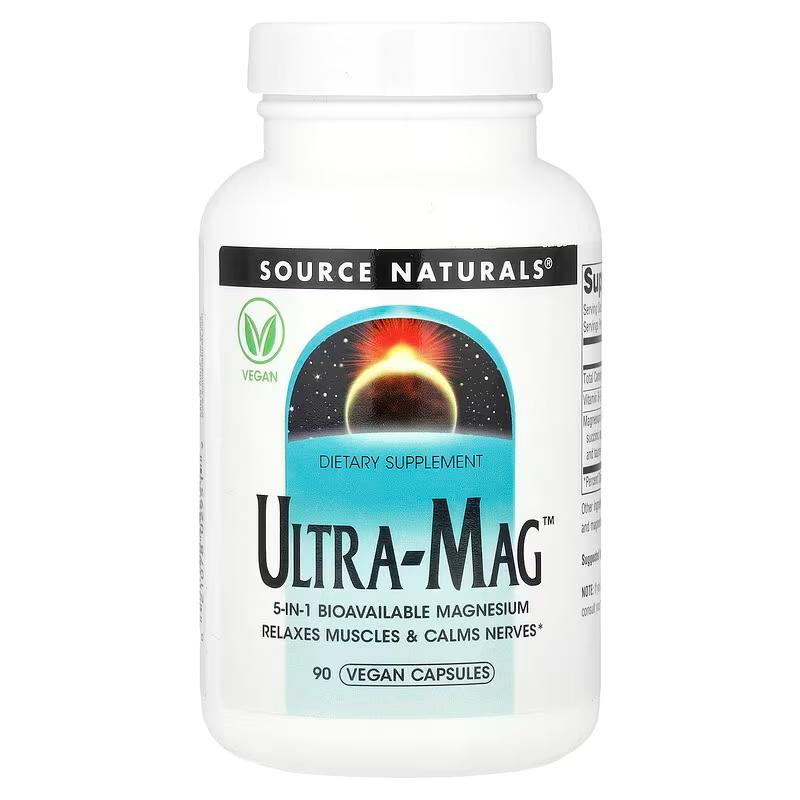 Магниевый комплекс Source Naturals Ultra-Mag 90 вег.