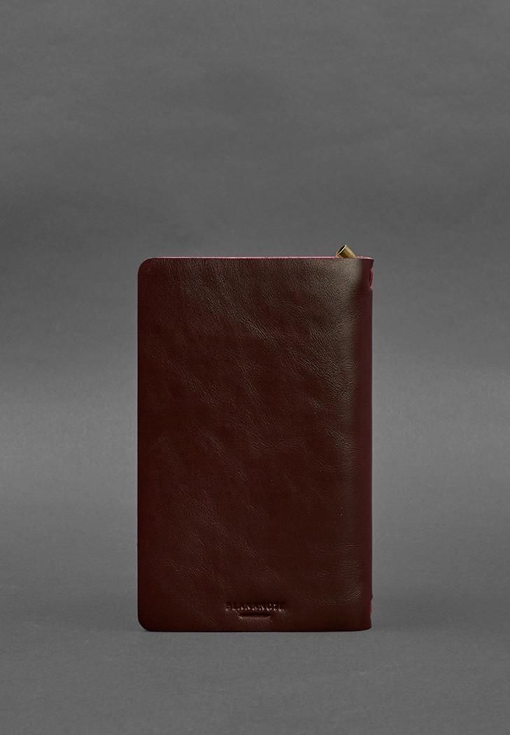 Блокнот шкіряний Софт-бук 8.0 на гумці краст Бордовий (A-028076) - фото 2 Блокнот шкіряний Софт-бук 8.0 на гумці краст Бордовий (A-028076) - фото 2