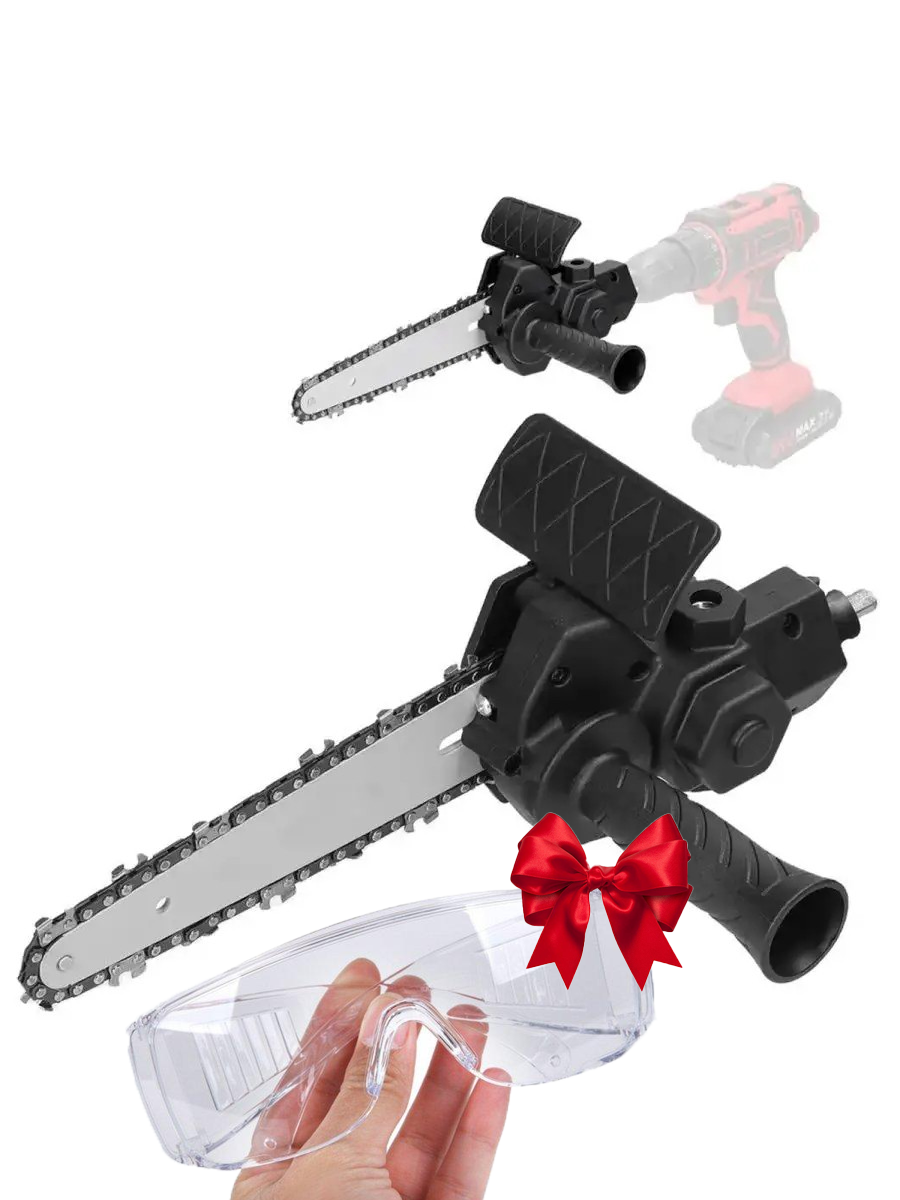 Ланцюгова насадка пила на дриль 4" та захисні окуляри - фото 5 Ланцюгова насадка пила на дриль 4" та захисні окуляри - фото 5