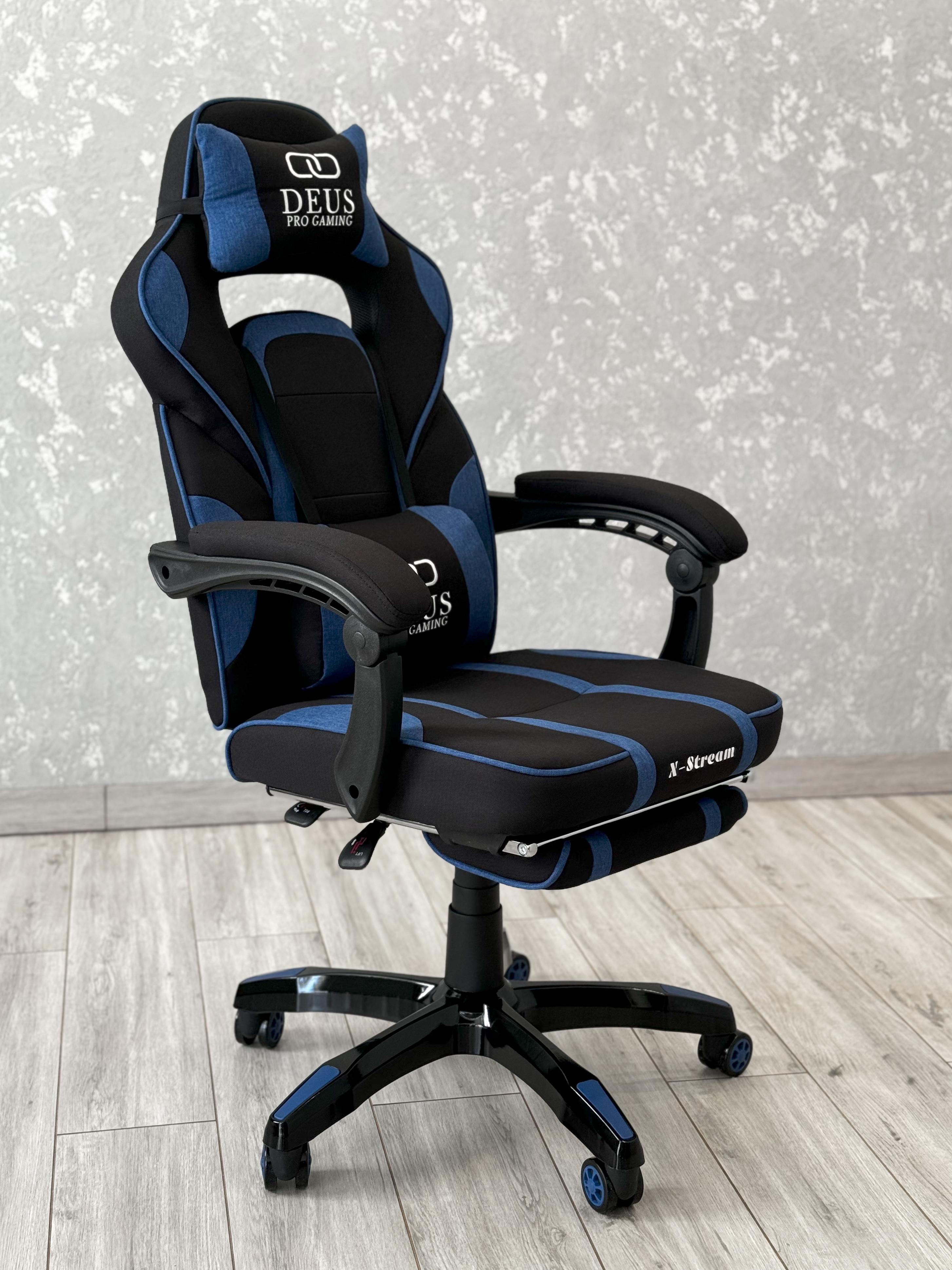 Кресло игровое Deus T14 Черный/Синий - фото 9