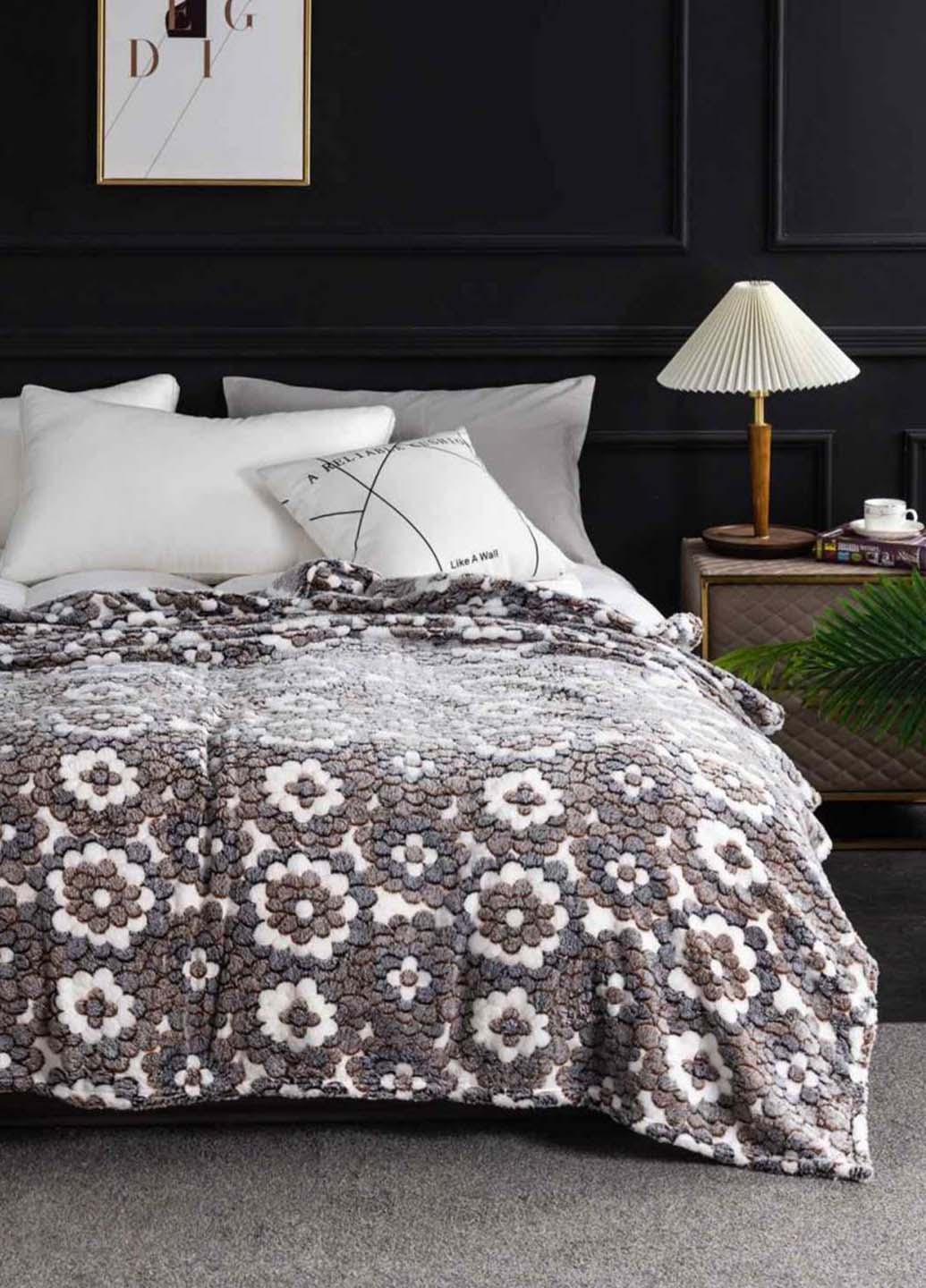 Покрывало велюровое с рисунком 220х200 см (106322-6) - фото 2 Покрывало велюровое с рисунком 220х200 см (106322-6) - фото 2