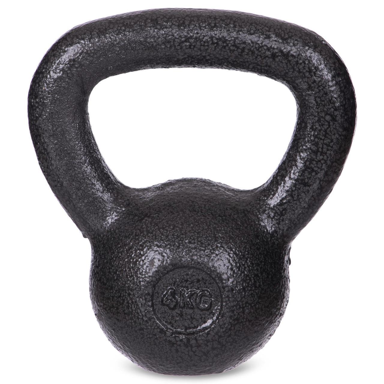 Гиря тренировочная цельная SP-Sport TA-1815-4P чугунная окрашенная 4 кг (2686317026)