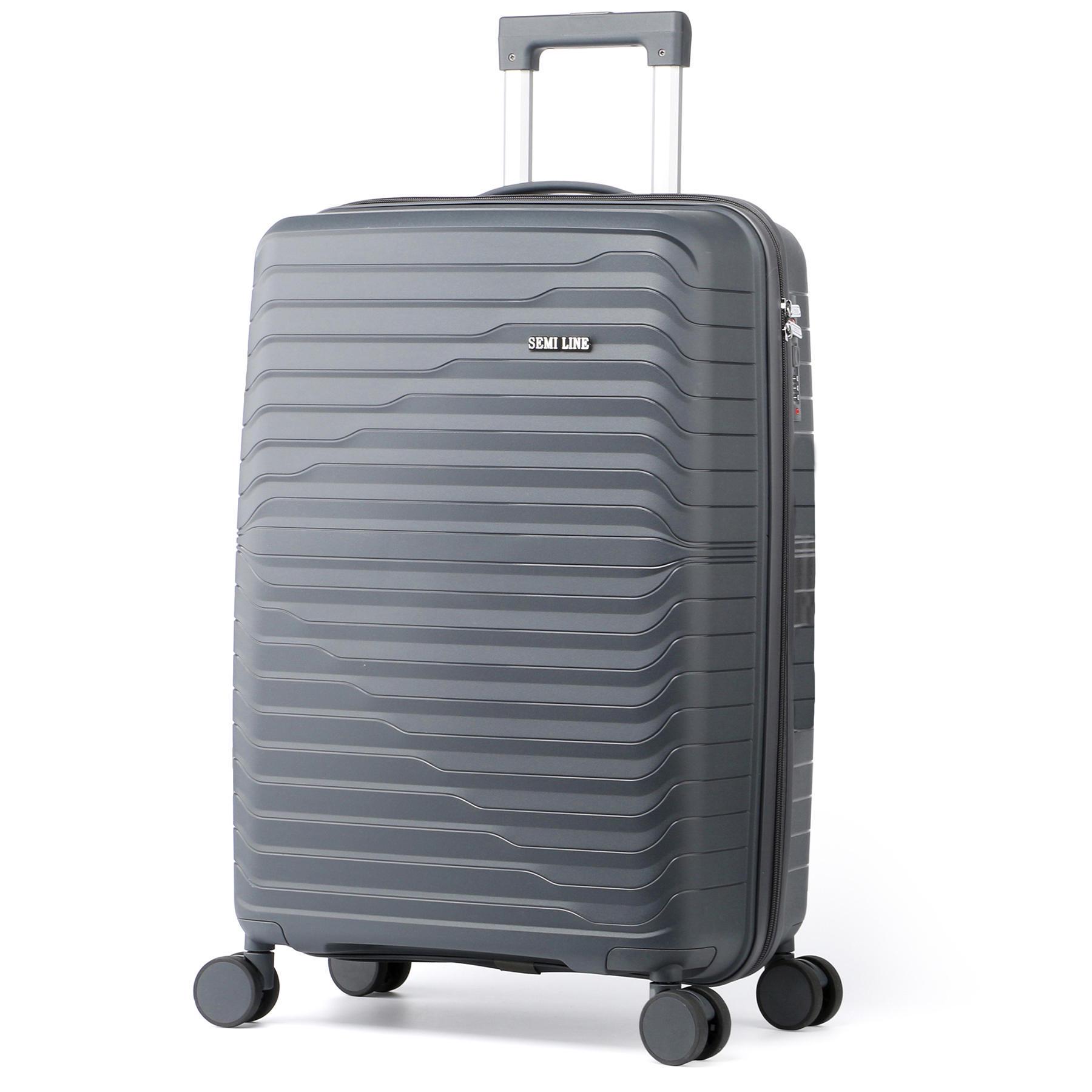 Чемодан маленький под ручную кладь SEMI LINE 20" Polypropylene S Graphite (T5781-1)