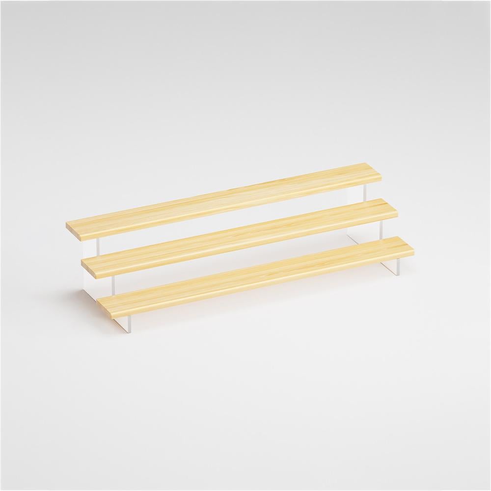 Товарная подставка-стенд на 3 полки для косметики лаков 500х170х120 мм (TPS-3p4)