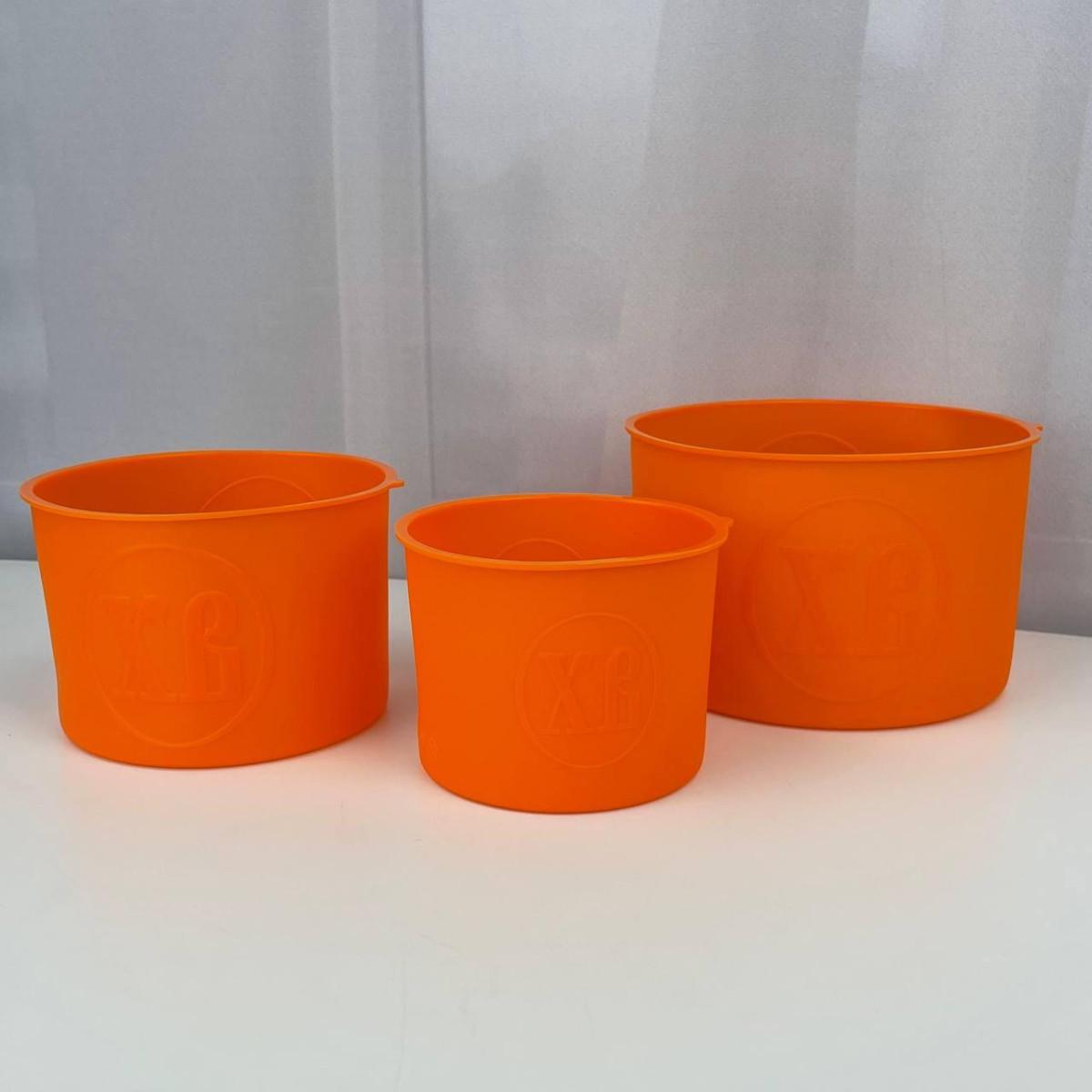 Набор силиконовых форм для выпекания пасхи 6750 3 пр. Оранжевый (4360199) - фото 6 Набор силиконовых форм для выпекания пасхи 6750 3 пр. Оранжевый (4360199) - фото 6