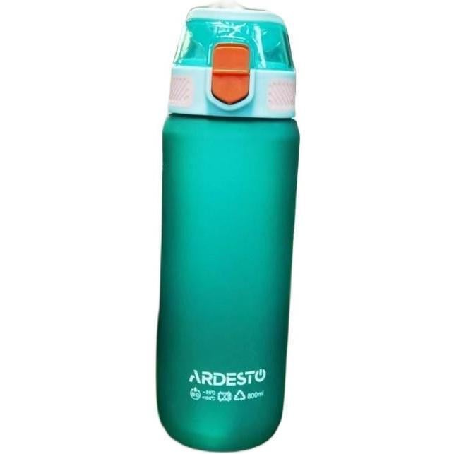 Бутылка для воды Ardesto Matte с герметичной крышкой 800 мл Бирюзовый (AR2281MB)