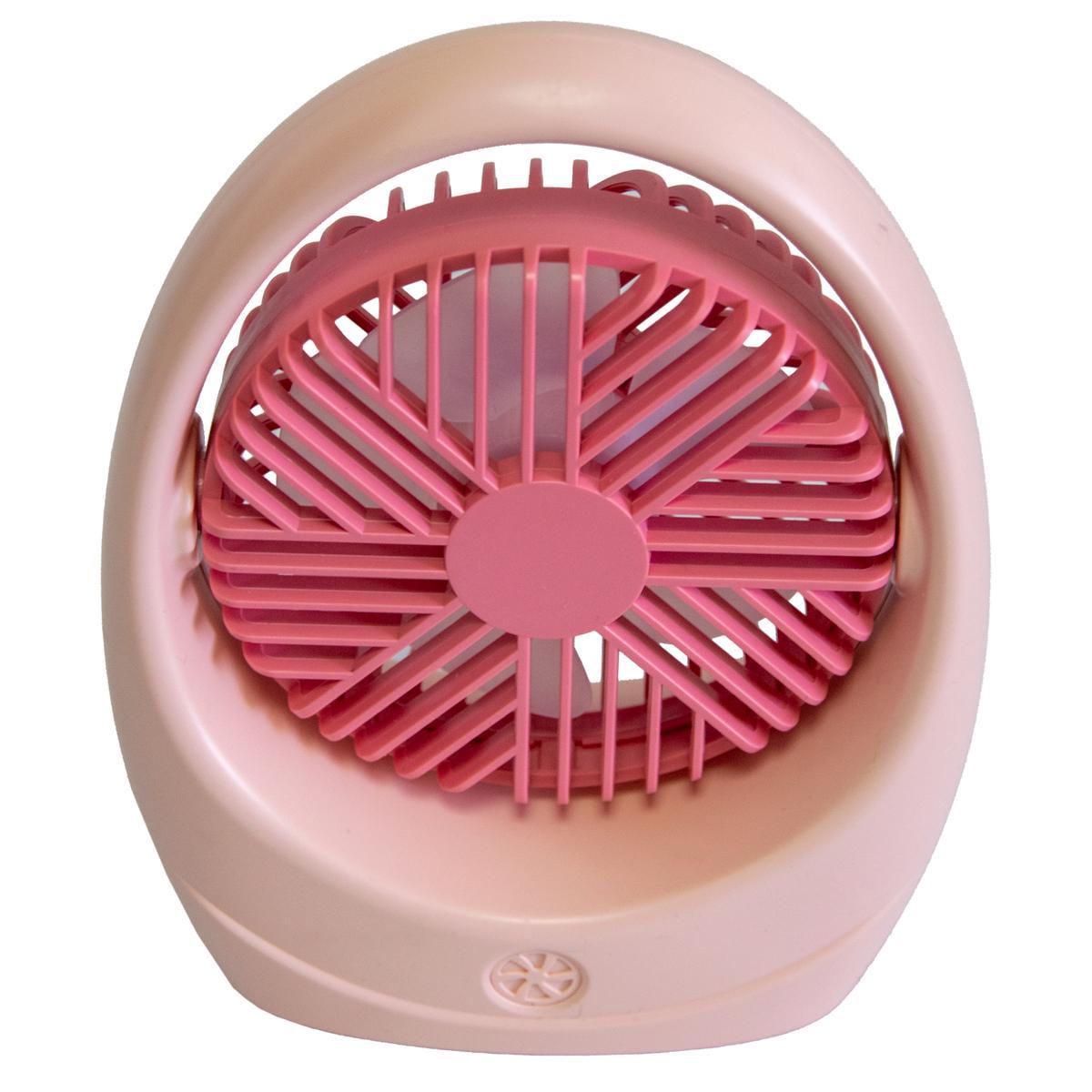 Вентилятор портативный Diandi SQ 2235 с аккумулятором Розовый (1010634-Pink)