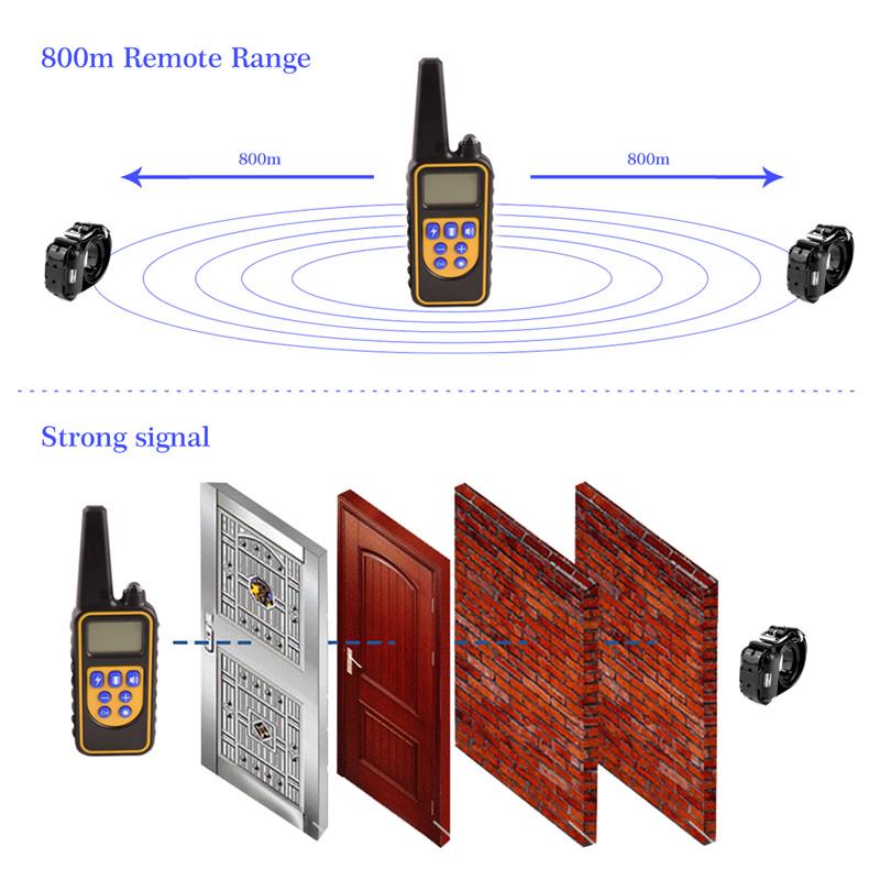 Електронашийник для дресирування собак Peton RT-880 дальність до 800 м підсвічування IP66 - фото 5