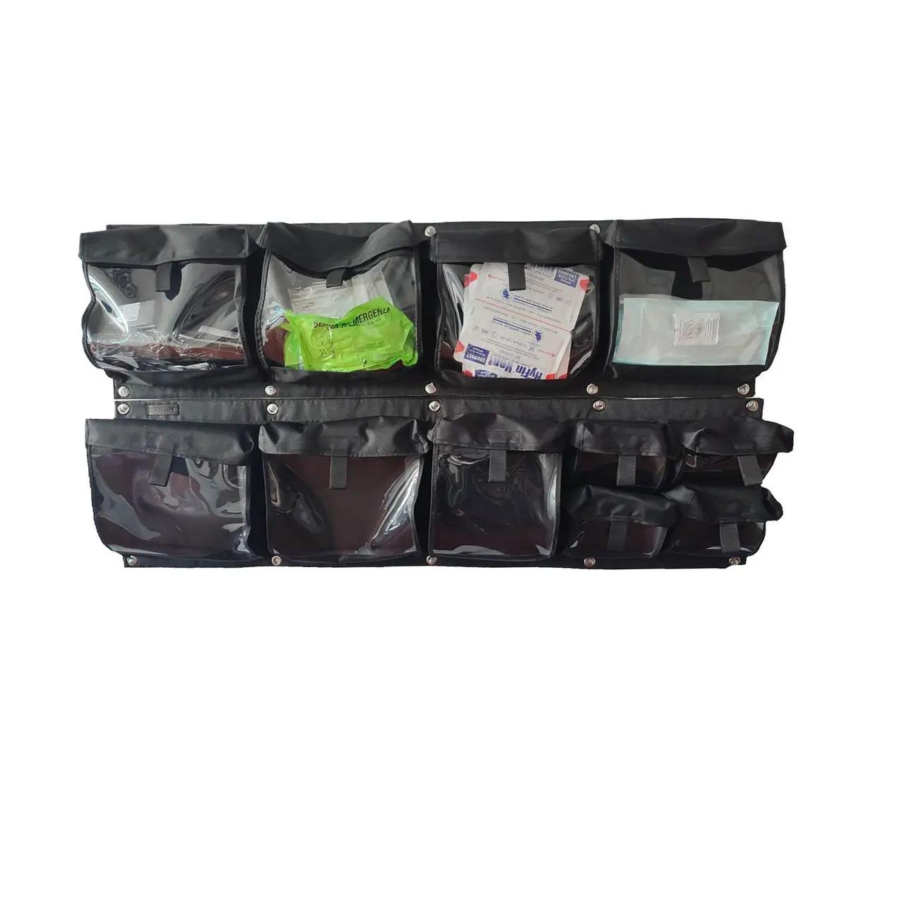 Органайзер-аптечка медицинская для скорой/мобильного пункта с прозрачными карманами вариант 1+4 (27460201)