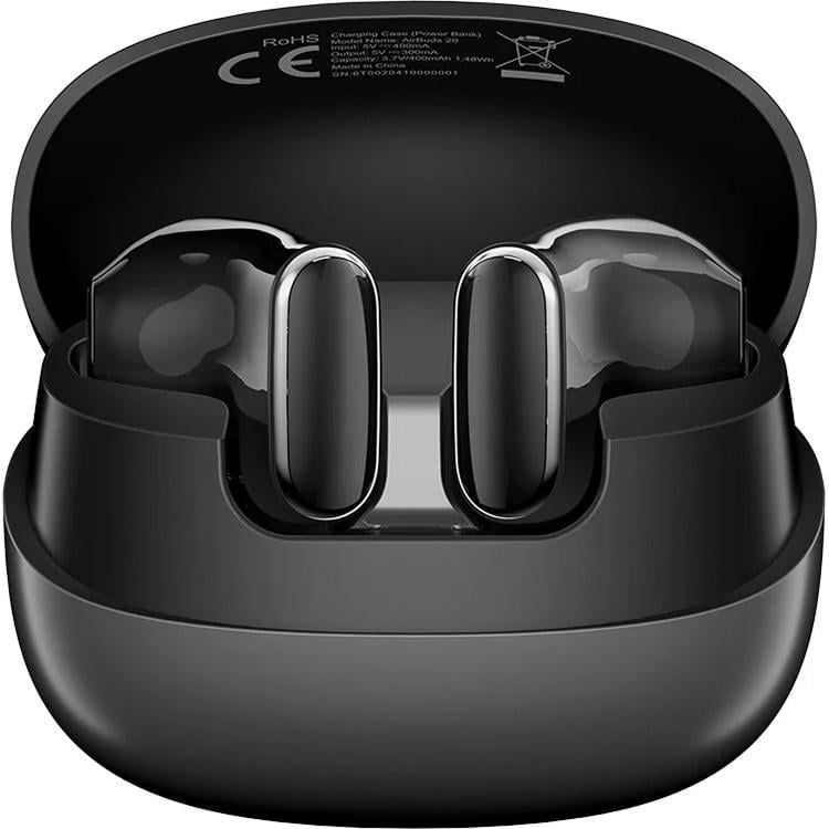 Навушники бездротові Blackview AirBuds 20 TWS до 10 м із зарядним кейсом USB-C Чорний (6931548319467) Навушники бездротові Blackview AirBuds 20 TWS до 10 м із зарядним кейсом USB-C Чорний (6931548319467)