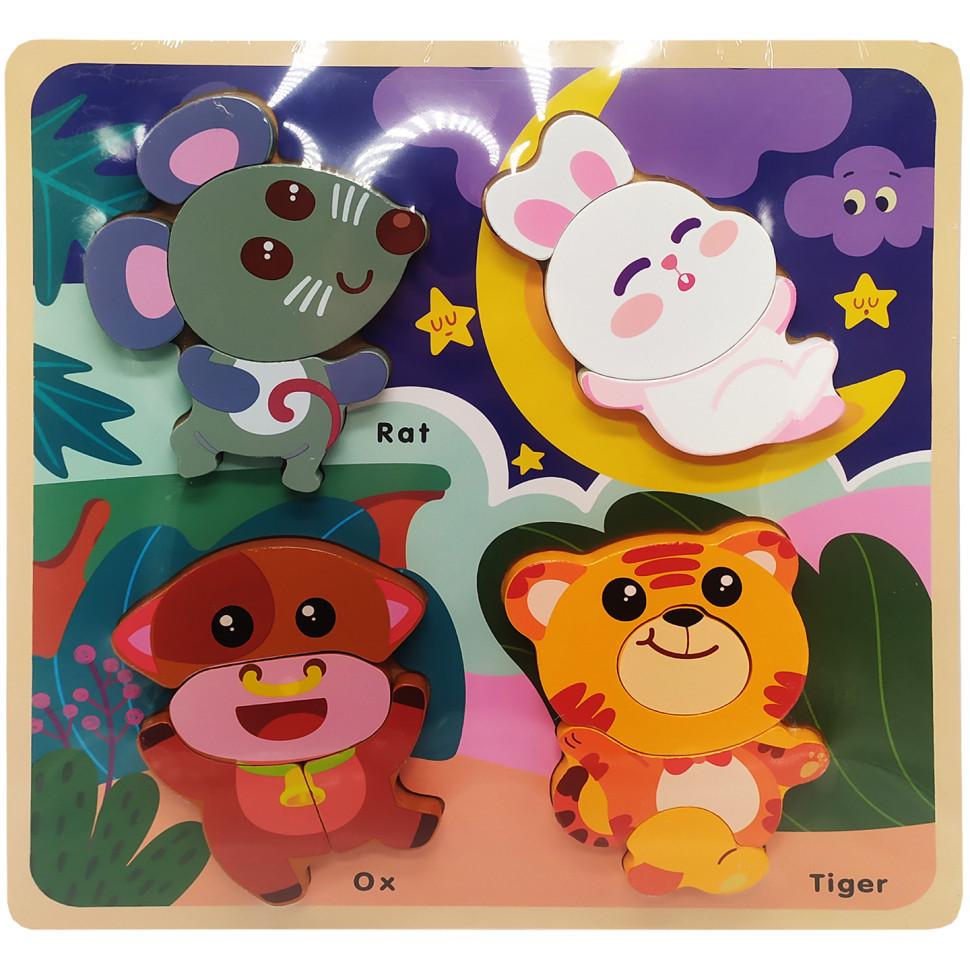 Пазли-вкладиші дерев'яні 58570 Щур (RLT34238s45400)