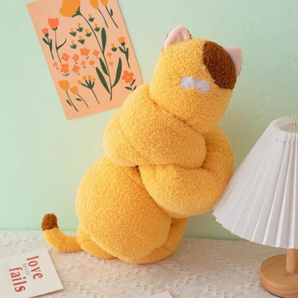 Мягкая игрушка антистресс Узел-котик 180 см Рыжий (452245)