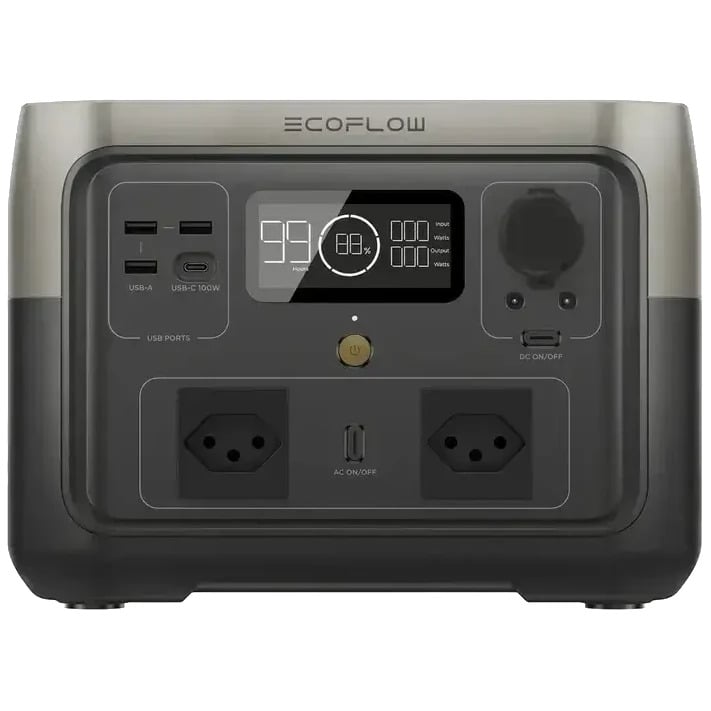 Портативное зарядное устройство EcoFlow RIVER 2 MAX Switzerland Version 500Вт, Черный Портативное зарядное устройство EcoFlow RIVER 2 MAX Switzerland Version 500Вт, Черный