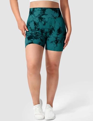 Шорты женские с пуш-ап TieDye 18876 L Темно-Зеленый(5061774) - фото 1