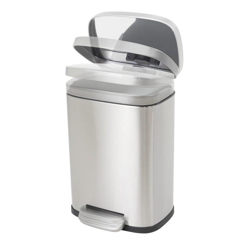 Мусорное ведро прямоугольное MIXXUS Bevel-TC0112 SS Color с плавным закрыванием 12 л Нержавеющая сталь - фото 8 Мусорное ведро прямоугольное MIXXUS Bevel-TC0112 SS Color с плавным закрыванием 12 л Нержавеющая сталь - фото 8