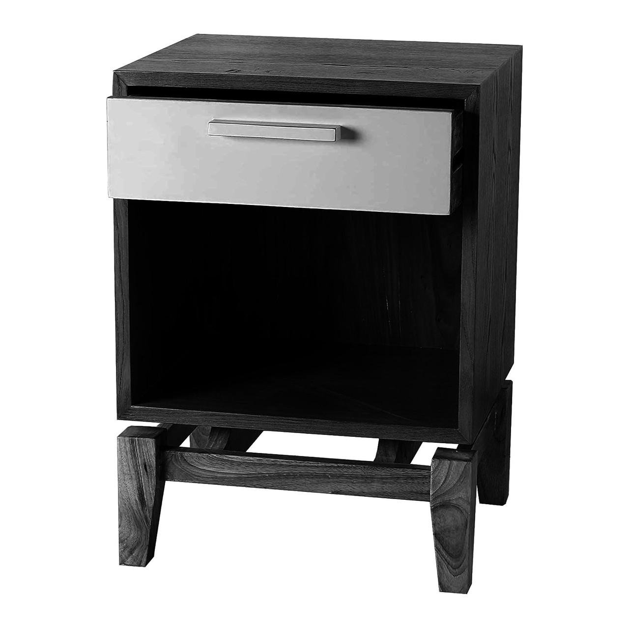 Тумба прикроватная из дерева Ондили Венге/Зефир (ПТМ-00261220)