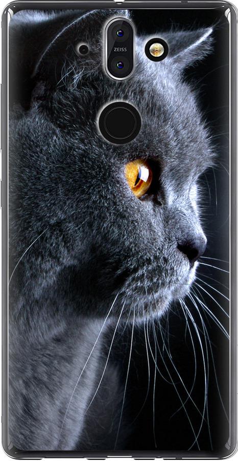 Чехол на Nokia 8 Sirocco Красивый кот (3038u-1619-42517)