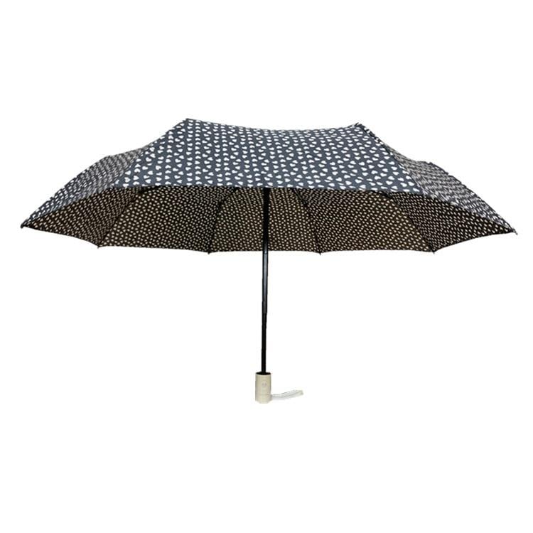 Зонтик складной автомат Hearts 8 спиц купол 110 см Brown (30259) - фото 3 Зонтик складной автомат Hearts 8 спиц купол 110 см Brown (30259) - фото 3