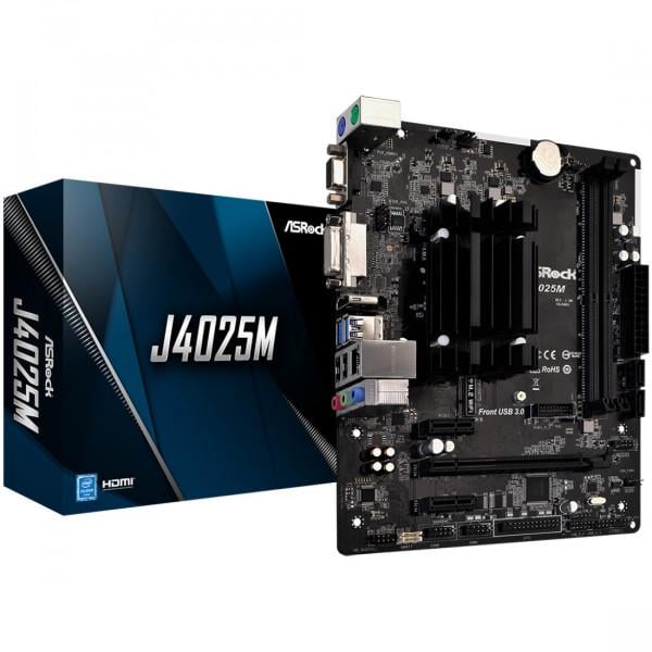 Материнська плата ASRock J4025M Micro-ATX Integrated CPU HDMI/DVI/VGA 8 Гб - фото 4