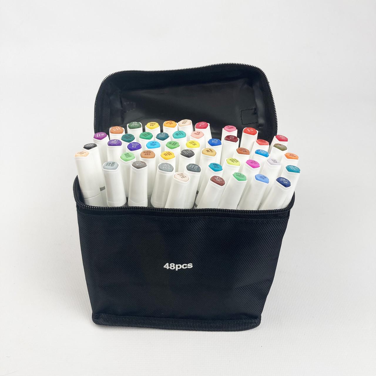 Маркери двосторонні для скетчинга в чохлі Rich 48 шт. (1801953698)