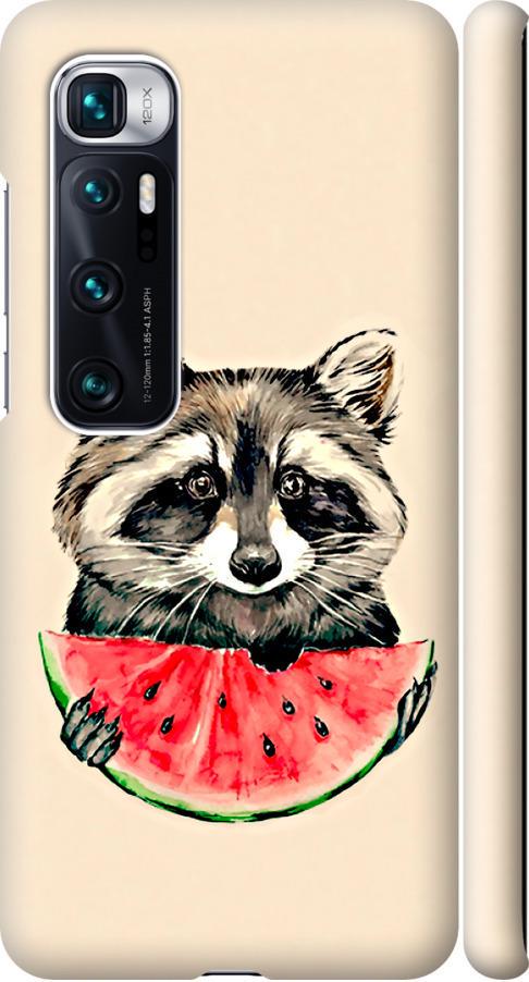 Чехол на Xiaomi Mi 10 Ultra Енотик с арбузом (4605m-2064-42517)