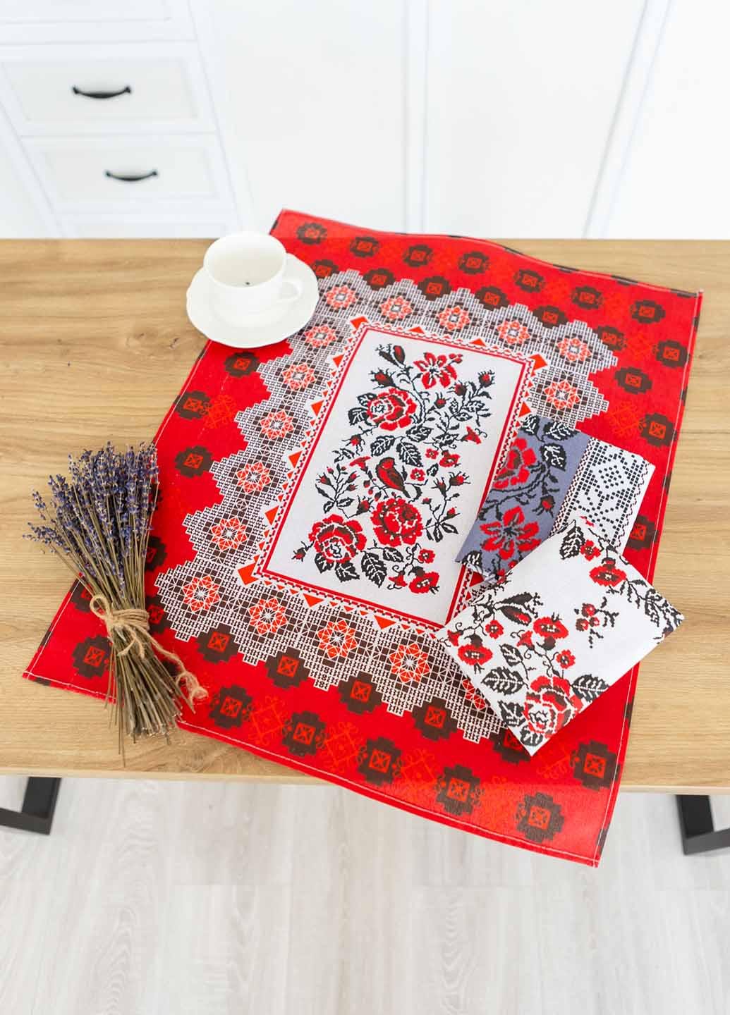 Набір кухонних рушників Оберіг 60х47 см 3 шт. - фото 1