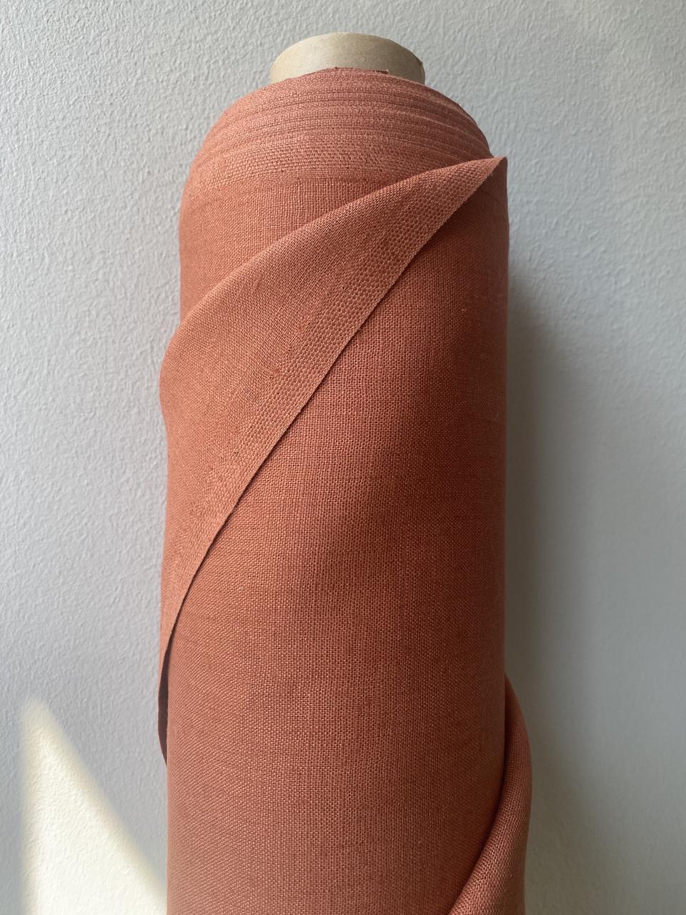 Тканина LINEN PLUS 100% льон 143 см 1682 Теракотовий - фото 1 Тканина LINEN PLUS 100% льон 143 см 1682 Теракотовий - фото 1