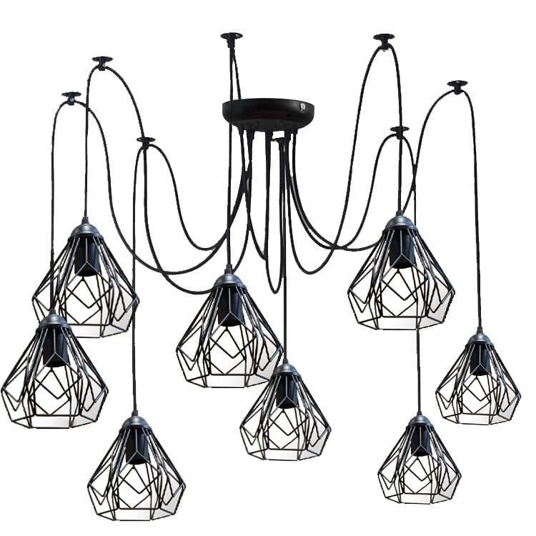 Люстра MSK ELECTRIC Milan павук 8 плафонів (NL 538-8)