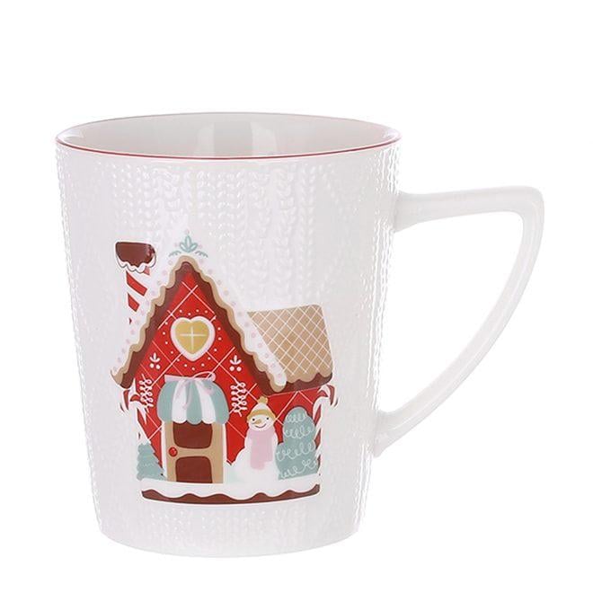 Чашка фарфоровая Flora Имбирный пряник 400 мл (33308)