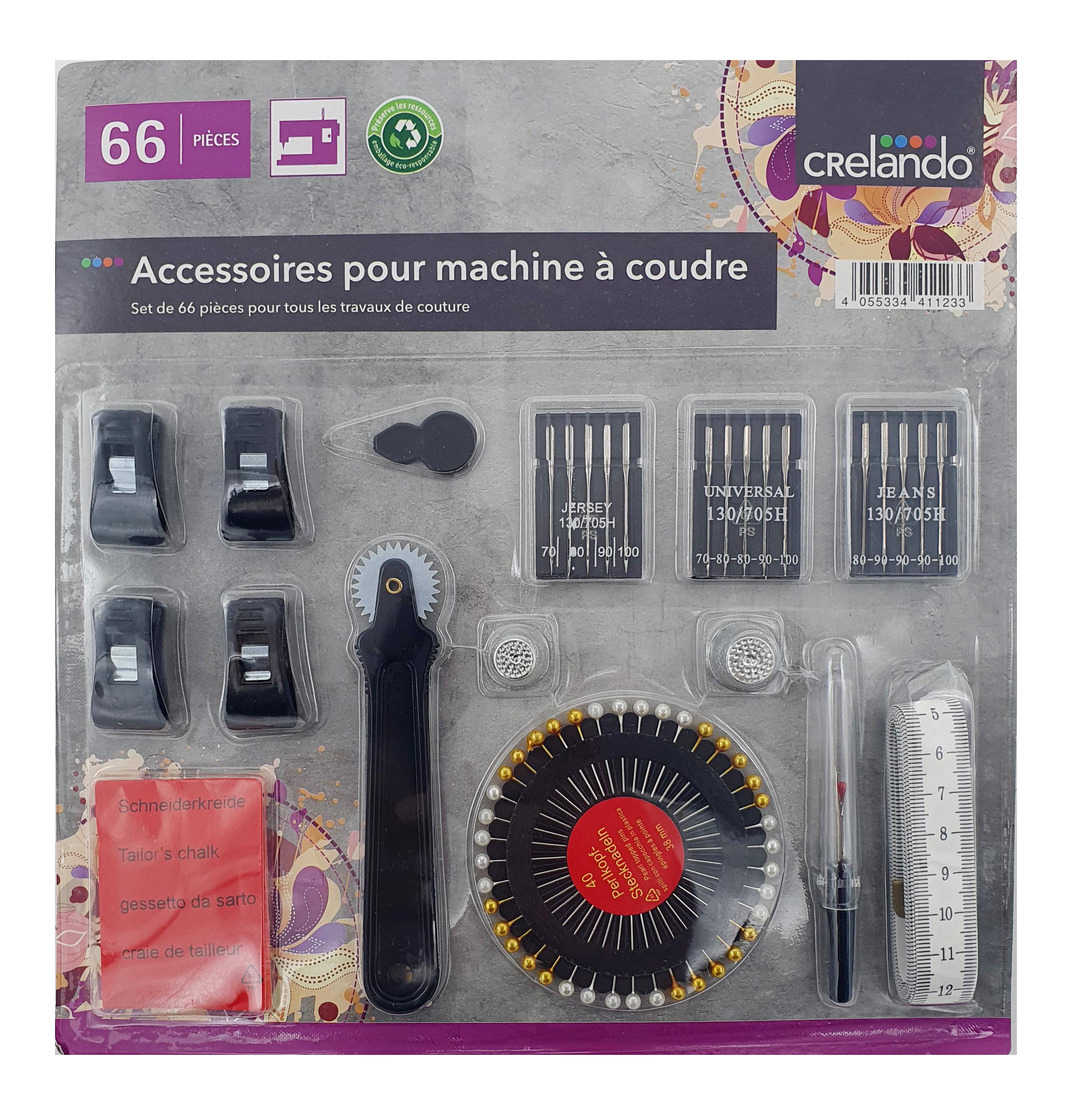Швейный набор для машинного шитья Crelando 66 предметов (P1-00008)