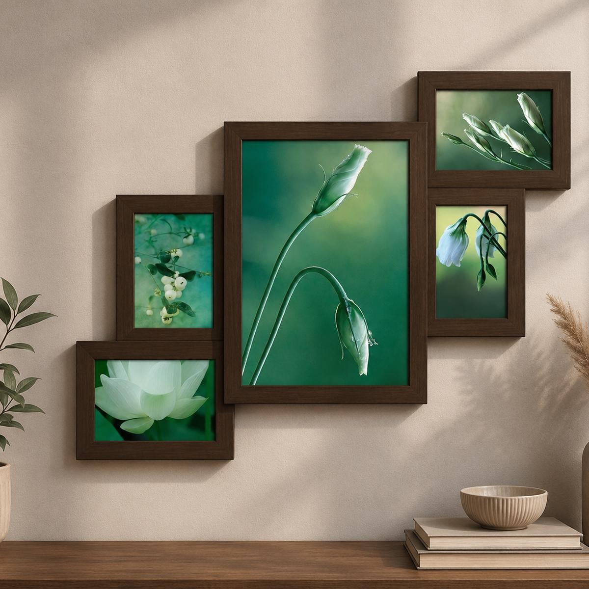 Мультирамка деревянная для 5 фото RNK Collage 5-LV 10x15 см