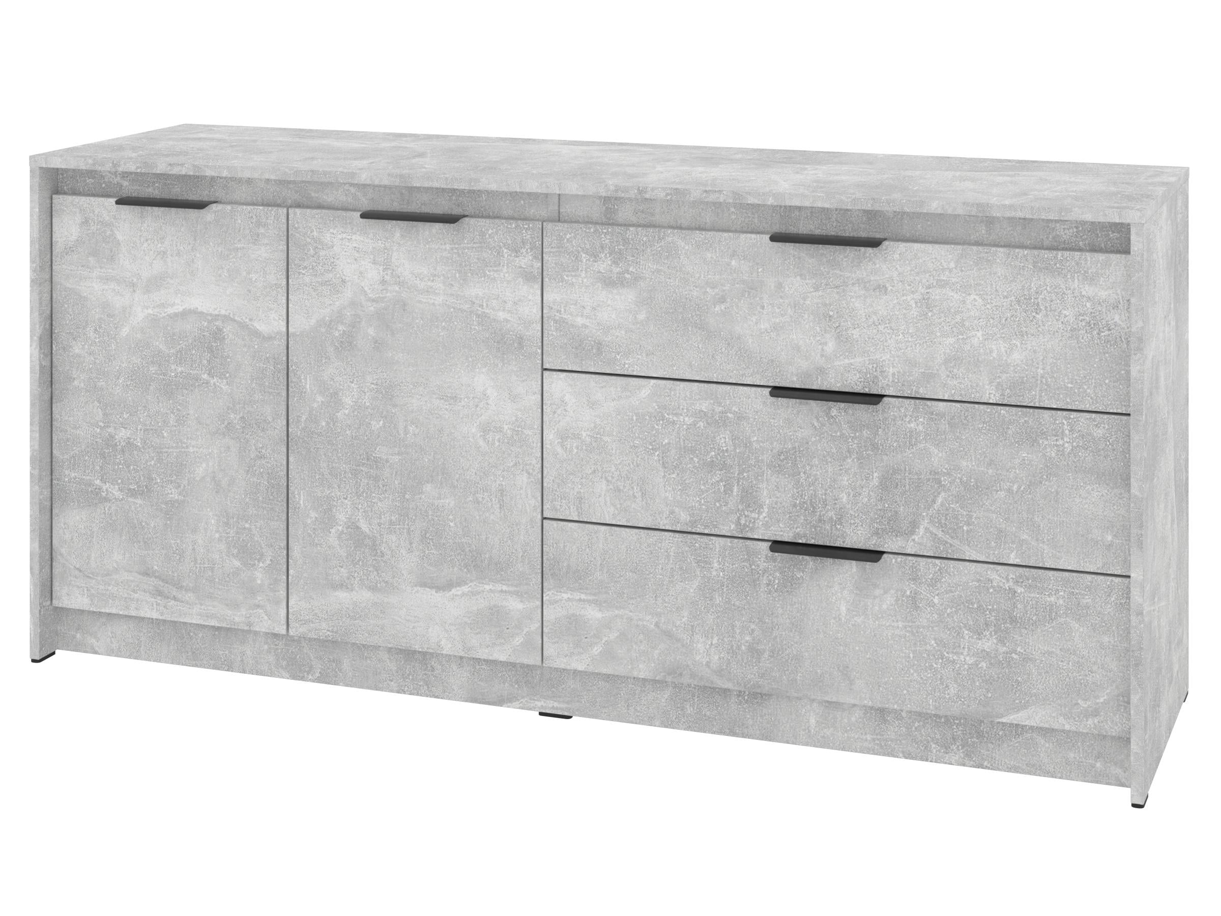 Комод с ящиками PEHOTIN К-2+3 ДСП 160х45,3х73,7 см Бетон (PN-100423)