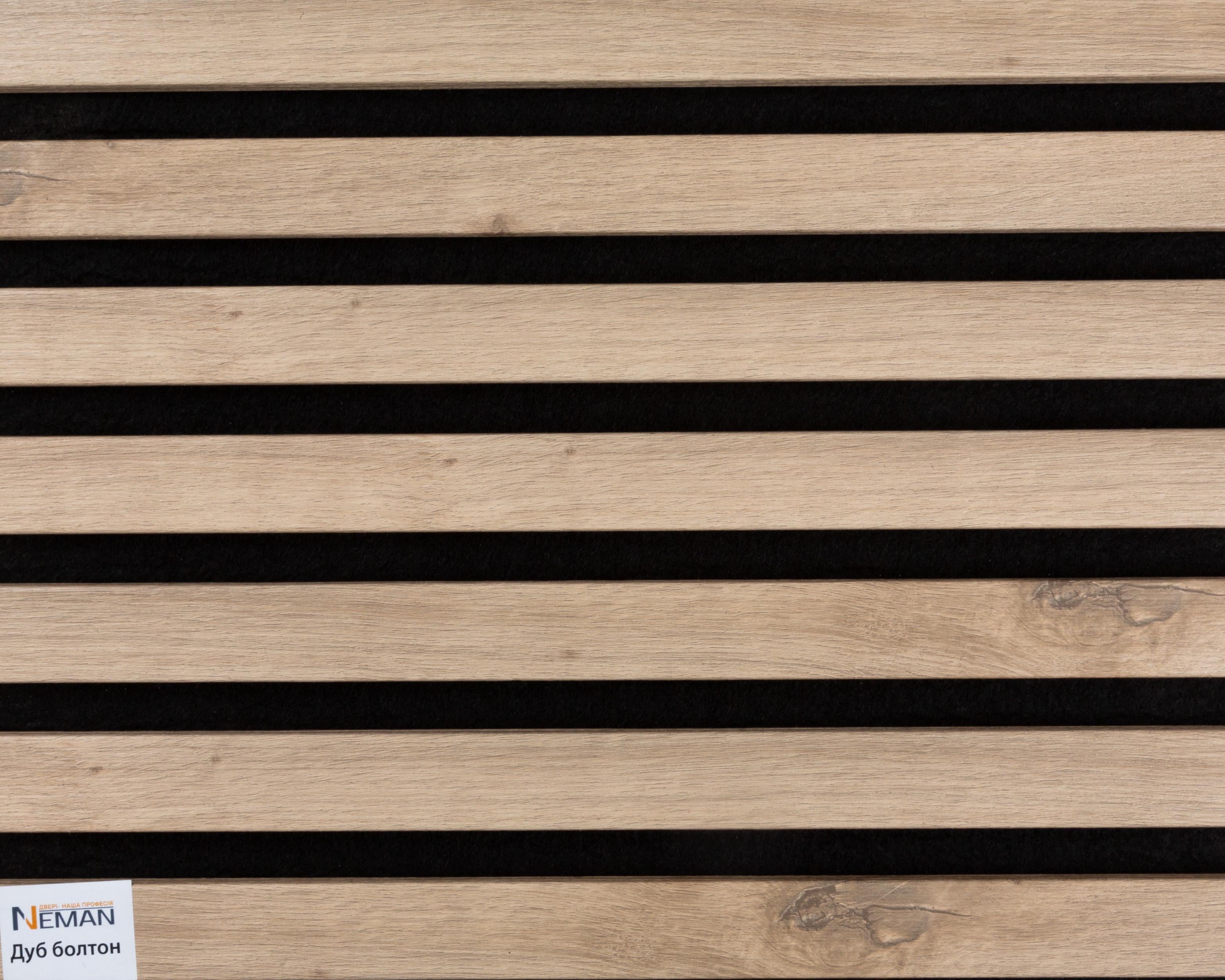 Акустическая стеновая панель рейки Neman на фетровой основе 301х2780х17 мм Дуб Болтон (NP260204)