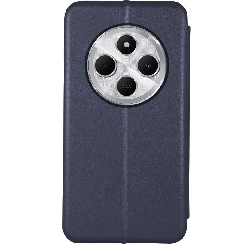 Противоударный Кожаный чехол (книжка) Classy для Xiaomi Redmi 14C / Poco C75 темно-синий - фото 2 Противоударный Кожаный чехол (книжка) Classy для Xiaomi Redmi 14C / Poco C75 темно-синий - фото 2