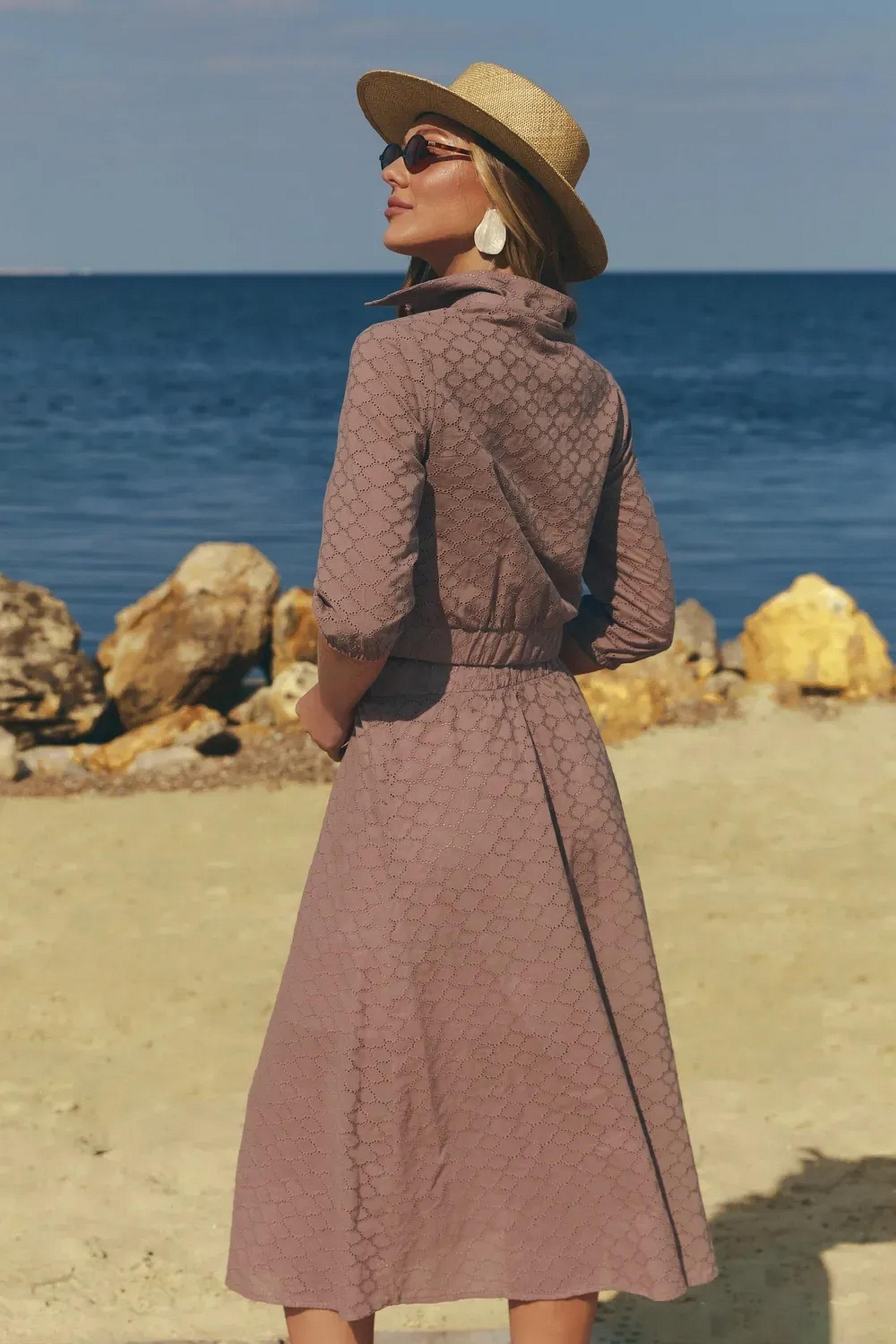 Костюм женский Seventeen кофта/юбка S-M Коричневый (104-2294.6408) - фото 4 Костюм женский Seventeen кофта/юбка S-M Коричневый (104-2294.6408) - фото 4