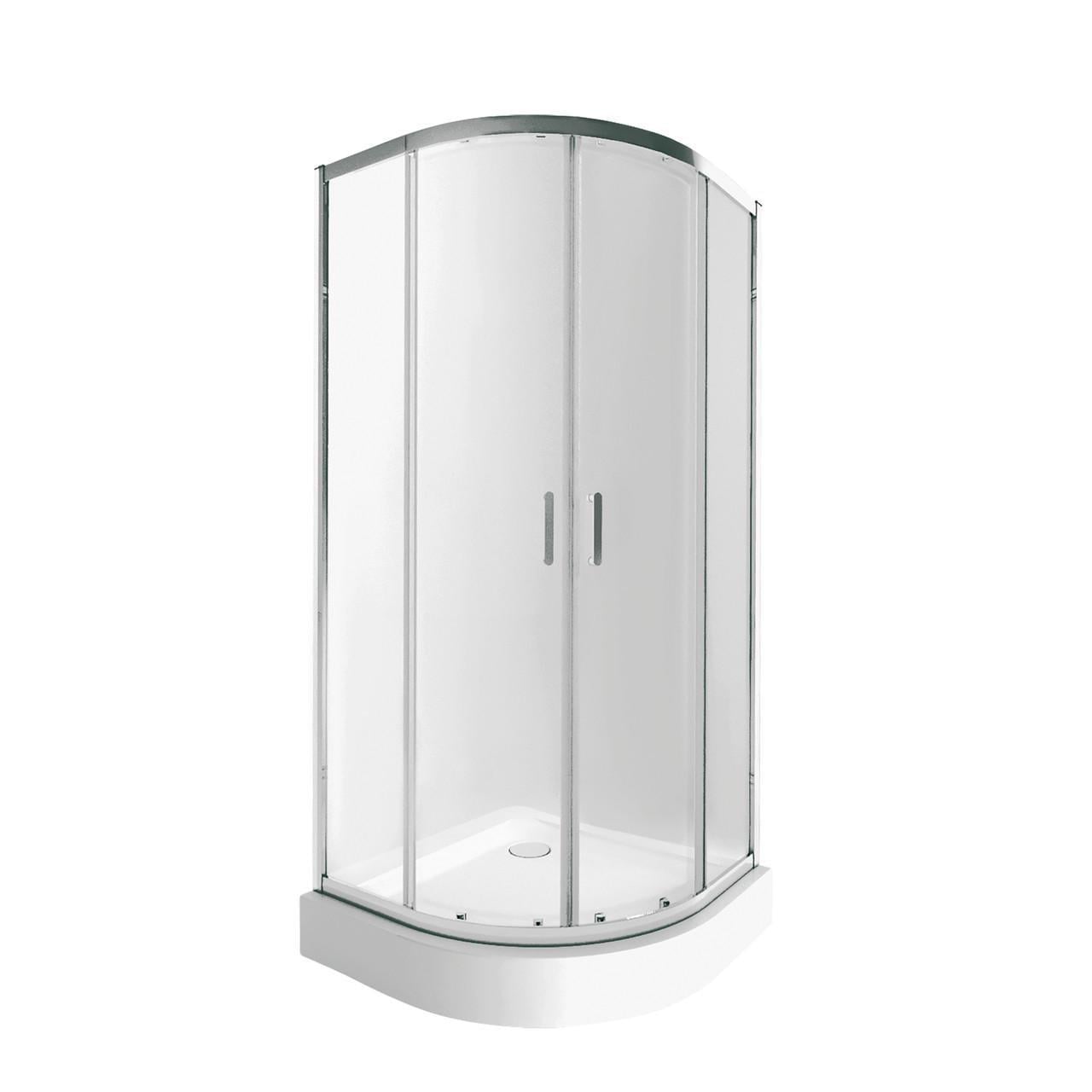 Набор Qtap душевая кабина Taurus CRM1011AC6 Clear 2020x1000x1000 мм/поддон Robin 301112 100x100x12 см с сифоном (2552208096)