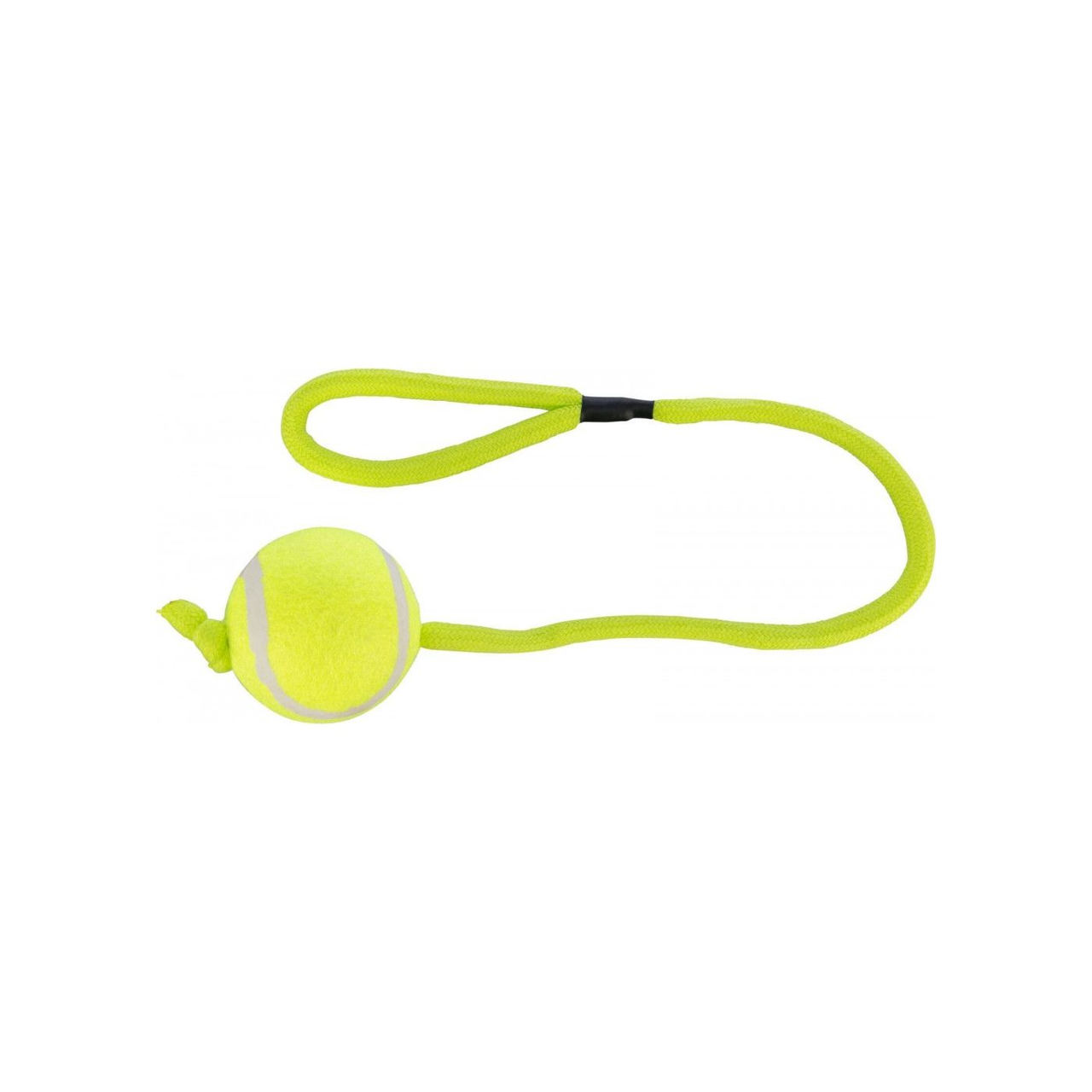 Игрушка для собак Trixie Мяч теннисный на веревке с ручкой 50 см d 6 см Желтый (4011905034799_1)