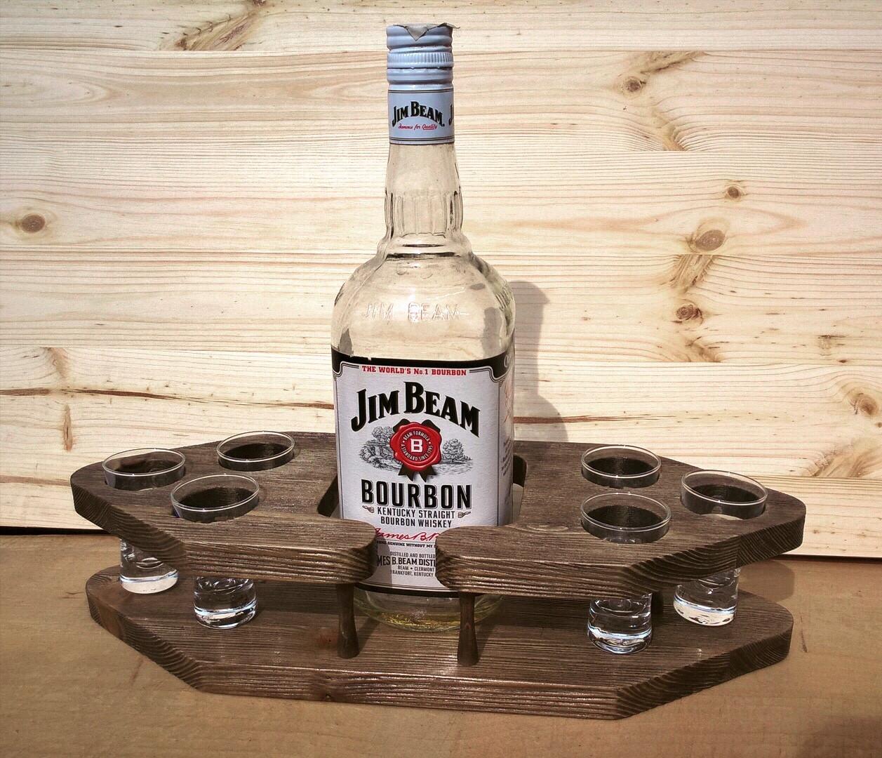 Подставка для рюмок из дерева Тадео 40 Капучино (НБС-400609)