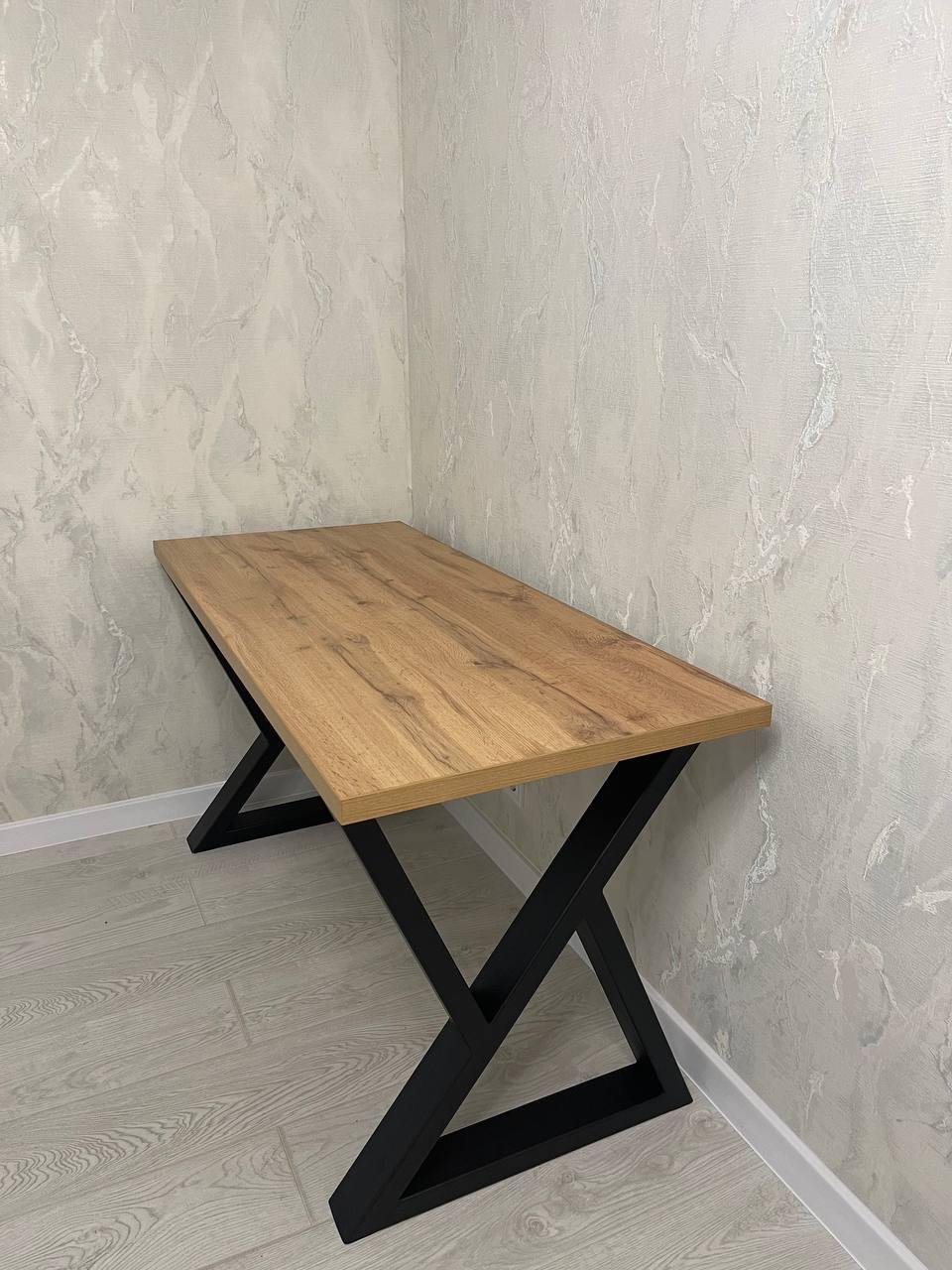 Стол письменный в стиле лофт Серия 1 1200х600х16 мм Дуб тахо (11000109) - фото 2 Стол письменный в стиле лофт Серия 1 1200х600х16 мм Дуб тахо (11000109) - фото 2